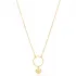Heart Design Hollow Round 925 Sterling Silver Charm Necklace