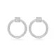Round Silver Square 925 Stud Earrings Round Silver Square 925 Stud Earrings