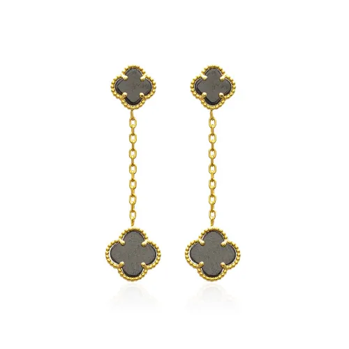 Black Clover 925 Silver Stud Earrings
