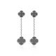 Black Clover 925 Silver Stud Earrings