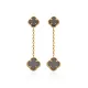 Black Clover 925 Silver Stud Earrings