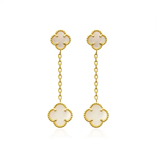 White Clover 925 Silver Stud Earrings White Clover 925 Silver Stud Earrings