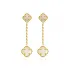 White Clover 925 Silver Stud Earrings
