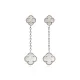 White Clover 925 Silver Stud Earrings White Clover 925 Silver Stud Earrings