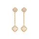 White Clover 925 Silver Stud Earrings White Clover 925 Silver Stud Earrings
