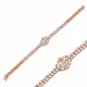 Marquise Cut Floral Medallion Tennis Bracelet