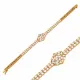 Marquise Cut Floral Medallion Tennis Bracelet