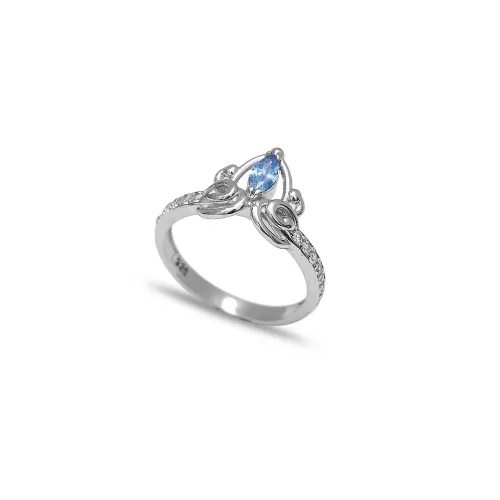 Aquamarine Marquise Floral Cluster Ring Aquamarine Marquise Floral Cluster Ring