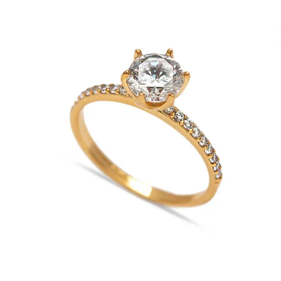 Radiance Solitaire CZ 925 Silver Ring