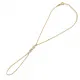 White CZ Teardrop Cut  925 Slave Bracelet