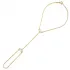 Teardrop Cut White CZ 925 Slave Bracelet