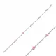 Pink Enamel Disc CZ 925 Charm Bracelet Pink Enamel Disc CZ 925 Charm Bracelet