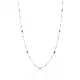 Colorful Baguette Beaded 925 Charm Necklace - Sade 925 Silver Jewelry