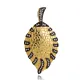 Exotic Pattern Design 925 Vintage Pendant Charm | 925 Sterling Silver Wholesale | Sade Silver Exotic Pattern Design 925 Vintage Pendant Charm - Sade 925 Silver Jewelry
