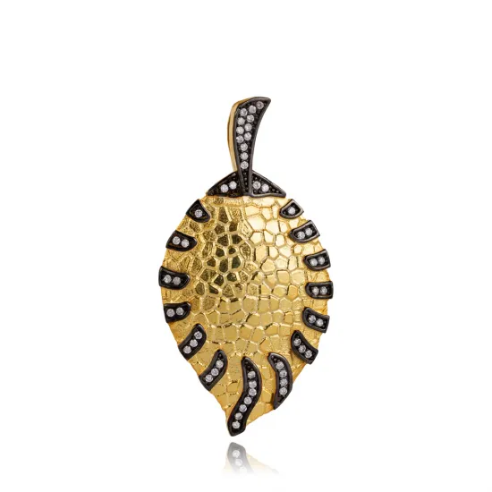 Exotic Pattern Design 925 Vintage Pendant Charm | 925 Sterling Silver Wholesale | Sade Silver Exotic Pattern Design 925 Vintage Pendant Charm - Sade 925 Silver Jewelry