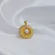 Sun Design Pearl Round Vintage Pendant Charm - Sade 925 Silver Jewelry