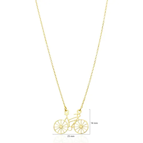 925 Sterling Silver Bicycle Necklace 925 Sterling Silver Bicycle Necklace