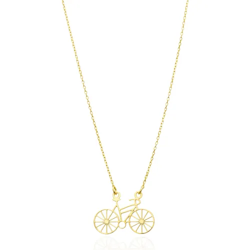 925 Sterling Silver Bicycle Necklace