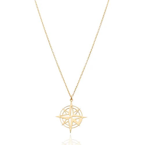 925 Silver Compass Rose Necklace 925 Silver Compass Rose Necklace