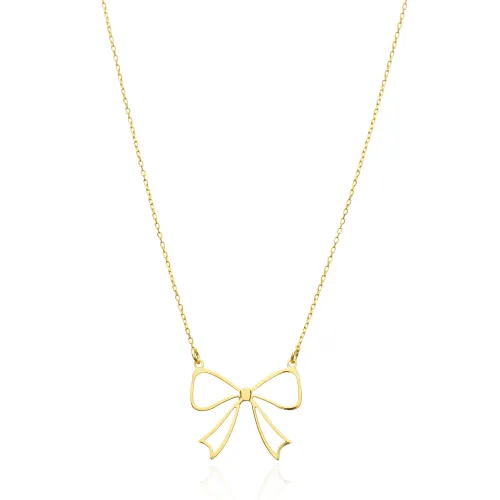 Turkish Handmade Silver Bow Necklace