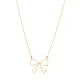 Turkish Handmade Silver Bow Necklace - Sade 925 Silver Jewelry