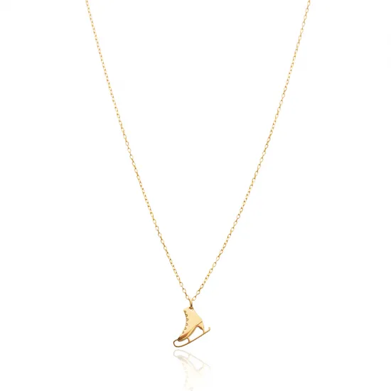 925 Sterling Silver Skate Necklace - Sade 925 Silver Jewelry