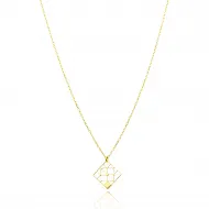 925 Silver Turkish Geometric Necklace
