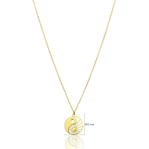 Yin Yang Necklace Turkish Handmade 925 Silver Yin Yang Necklace Turkish Handmade 925 Silver