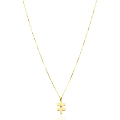925 Silver Puzzle Piece Pendant