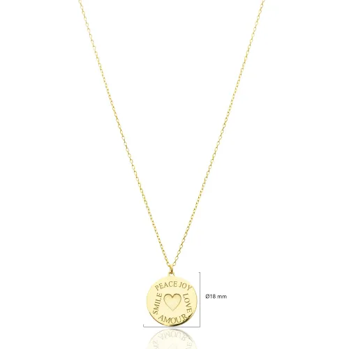 925 Silver Heart Engraved Necklace 925 Silver Heart Engraved Necklace