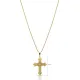 Gold Celtic Cross 925 Sterling Silver Necklace - Sade 925 Silver Jewelry