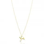 925 Silver Dragon Charm Necklace