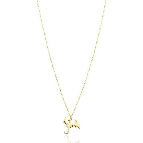 925 Silver Dragon Charm Necklace