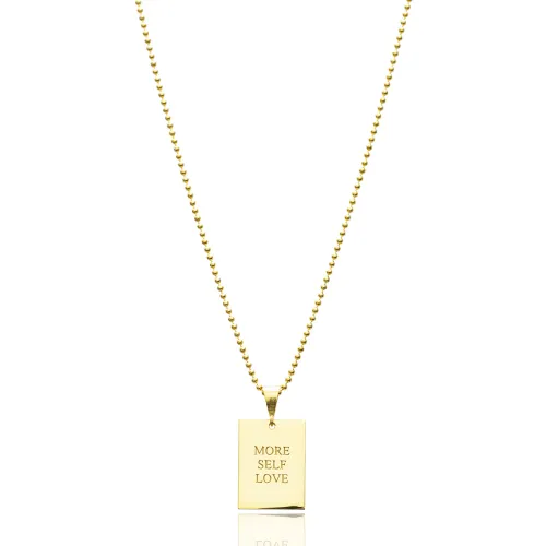 Inspirational Silver Tag Necklace