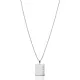 925 Silver Engraved Tag Necklace | 925 Sterling Silver Wholesale | Sade Silver 925 Silver Engraved Tag Necklace - Sade 925 Silver Jewelry