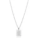 Wholesale Rectangle Tag Silver Necklace | 925 Sterling Silver Wholesale | Sade Silver Wholesale Rectangle Tag Silver Necklace - Sade 925 Silver Jewelry