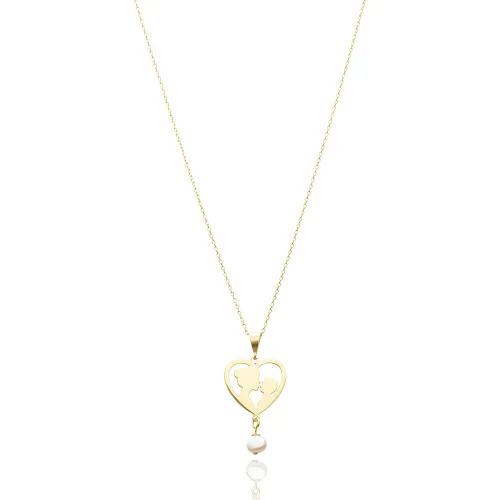 Pearl Mother Child 925 Silver Necklace