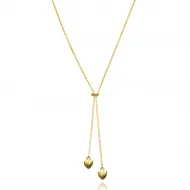 Heart Lariat Turkish 925 Silver Necklace