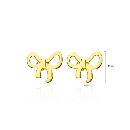 925 Silver Turkish Wholesale Bow Stud Earrings 925 Silver Turkish Wholesale Bow Stud Earrings