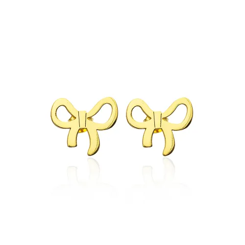 925 Silver Turkish Wholesale Bow Stud Earrings