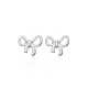 925 Silver Turkish Wholesale Bow Stud Earrings | 925 Sterling Silver Wholesale | Sade Silver 925 Silver Turkish Wholesale Bow Stud Earrings - Sade 925 Silver Jewelry