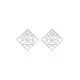 Wholesale Silver Geometric Stud Earrings | 925 Sterling Silver Wholesale | Sade Silver Wholesale Silver Geometric Stud Earrings - Sade 925 Silver Jewelry