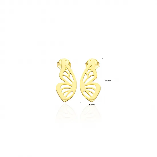 Wholesale Silver Butterfly Stud Earrings | 925 Sterling Silver Wholesale | Sade Silver Wholesale Silver Butterfly Stud Earrings - Sade 925 Silver Jewelry
