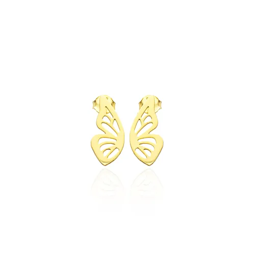 Wholesale Silver Butterfly Stud Earrings