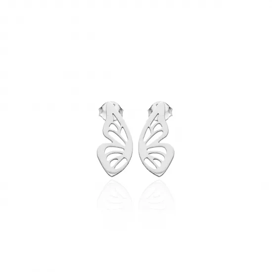 Wholesale Silver Butterfly Stud Earrings | 925 Sterling Silver Wholesale | Sade Silver Wholesale Silver Butterfly Stud Earrings - Sade 925 Silver Jewelry