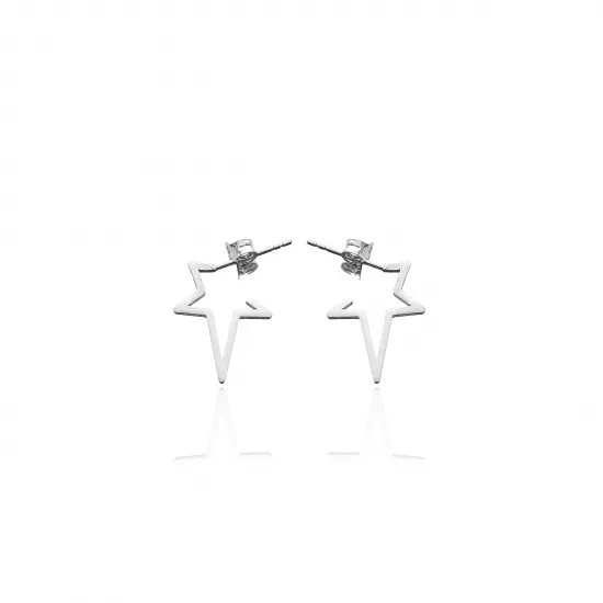 Turkish Wholesale 925 Silver Star Earrings | 925 Sterling Silver Wholesale | Sade Silver Turkish Wholesale 925 Silver Star Earrings - Sade 925 Silver Jewelry