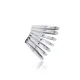 Plain Multiple Silver Cartilage Earrings - Sade 925 Silver Jewelry