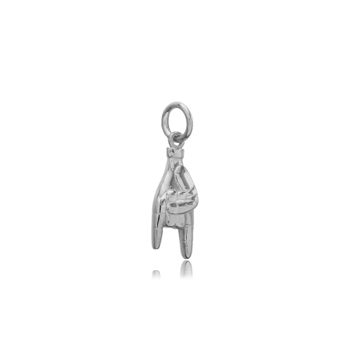 Plain Rock Symbol 925 Sterling Silver Pendant
