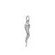 Pendant Charm Itallian Horn Symbol Plain - Sade 925 Silver Jewelry