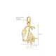 Egyptian Flower Pendant Charm Silver - Sade 925 Silver Jewelry